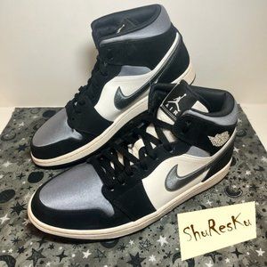 Nike Air Jordan 1 Mid SE 'Satin Smoke Grey' - Size 11 - 852542-011